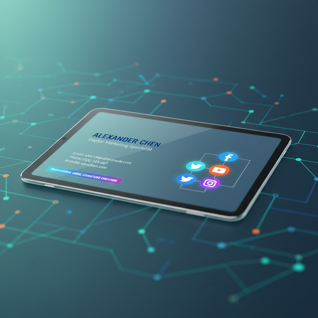 Create Professional Email Signatures with Social Media Links