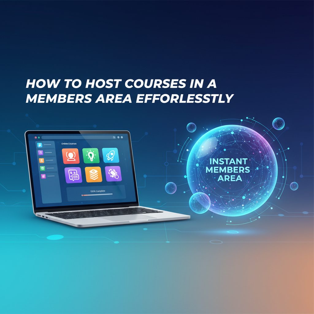 How to Host Courses in a Members Area Effortlessly