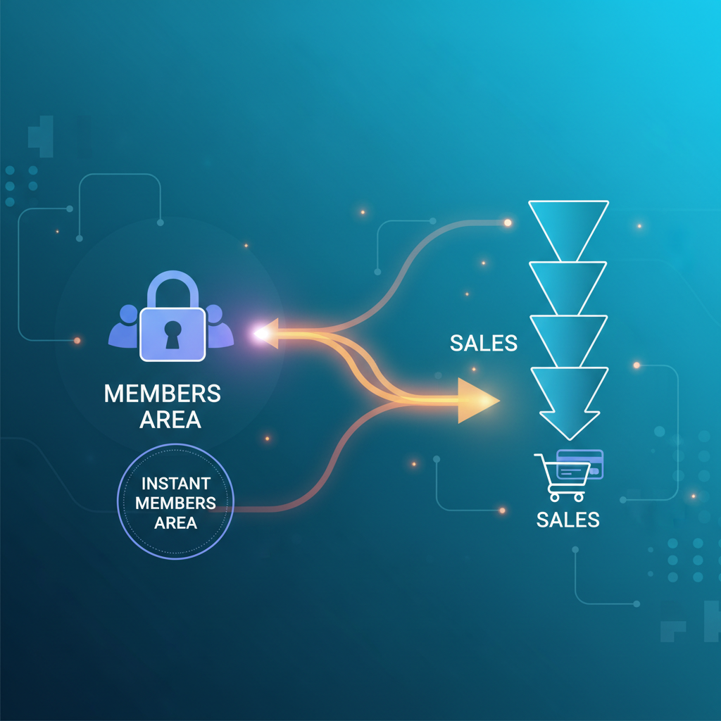 Integrate Members Area with Sales Funnel in Minutes